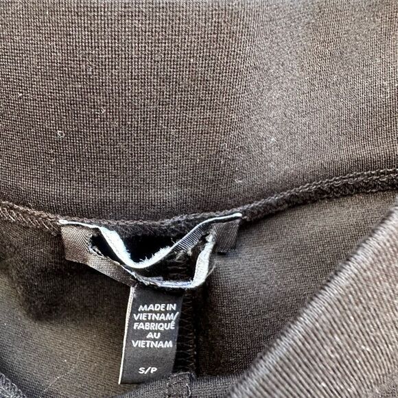 Eileen Fisher $198 women's Washable Flex Ponte Pants Black size small - Picture 4 of 8